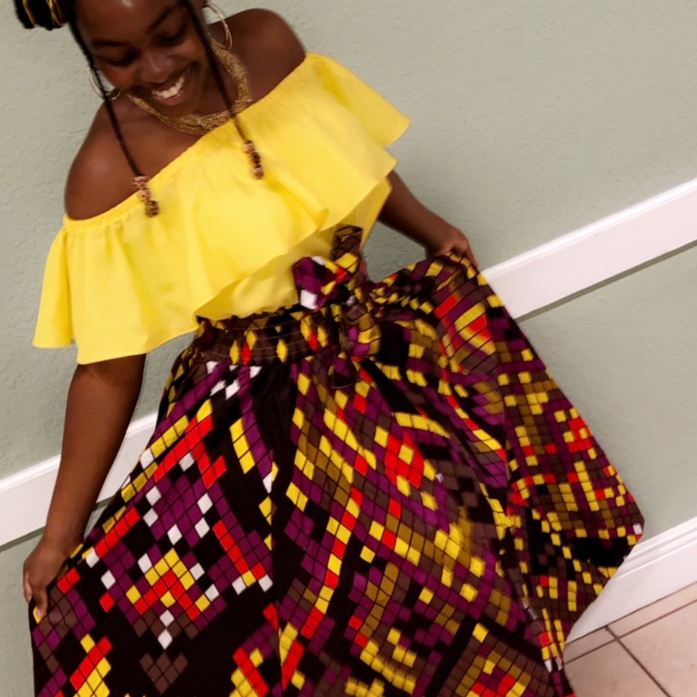 An African Long Skirt